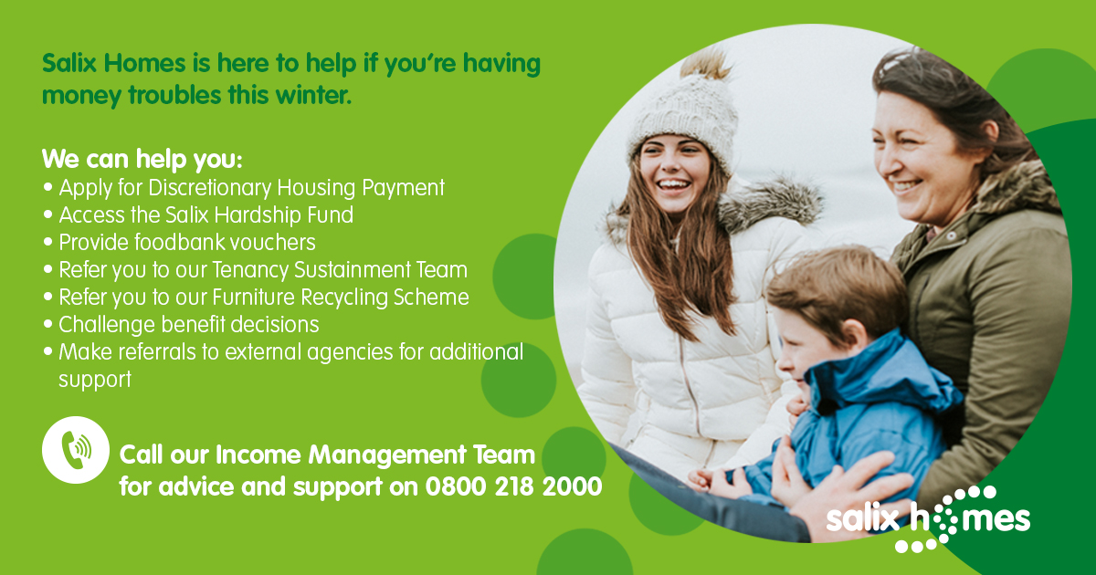 January Help Needed Worried about money this winter? We’re here to help | Salix Homes