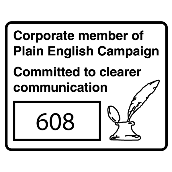 Corporate Member of Plain English Campaign