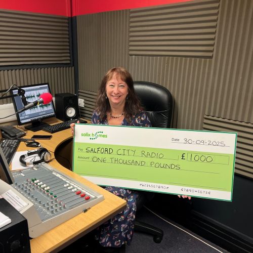 Jill Bowyer, of Salford City Radio, which has been crowned this year’s Springboard Heroes winner.