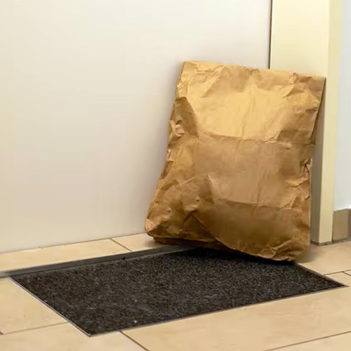 A package left outside a front door